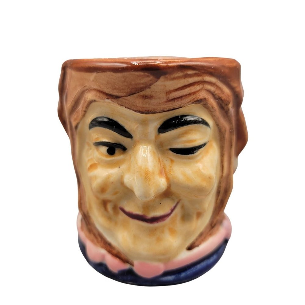 Toby Jug Wales China Handpainted Ceramic Japan Small Drinking Vessel
